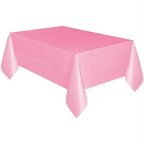 Rectangular 54" x 108" Light Pink Plastic Table Covers, 3 Count, by Way To Celebrate