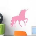 thumbnail image 1 of Light Pink Prancing Unicorn Wall Decal by Wallmonkeys Peel and Stick Graphic (12 in W x 11 in H) WM112530, 1 of 4