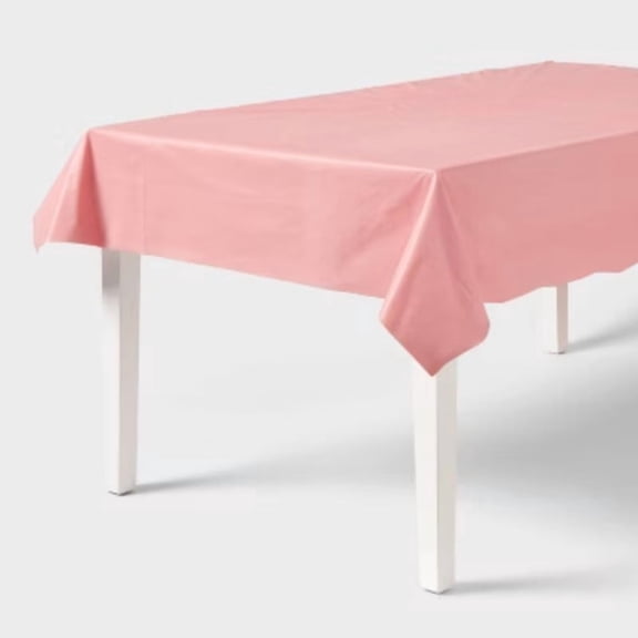 Light Pink Rectangular Table Cover