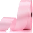 thumbnail image 1 of Light Pink Ribbon-1-1/2 Inch 60 Yards Light Pink Solid Satin Ribbon for Gift Wrapping,Craft Floral Bouquets,Wedding Party,Timeless Flower,Decoration Floral Hair,Balloons, 1 of 6