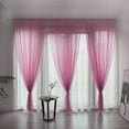 thumbnail image 1 of Light Pink Sheer Curtain Panel 200X100Cm, Tulle Window Voile Drape for Bedroom, Modern Light Filtering Single Curtain for Home Decor, 1 of 3