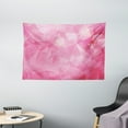 thumbnail image 1 of Light Pink Tapestry, Abstract Mosaic Style Geometric Dimension Fractal Polygonal Illustration, Wall Hanging for Bedroom Living Room Dorm Decor, 60W X 40L Inches, Magenta Fuchsia, by Ambesonne, 1 of 2