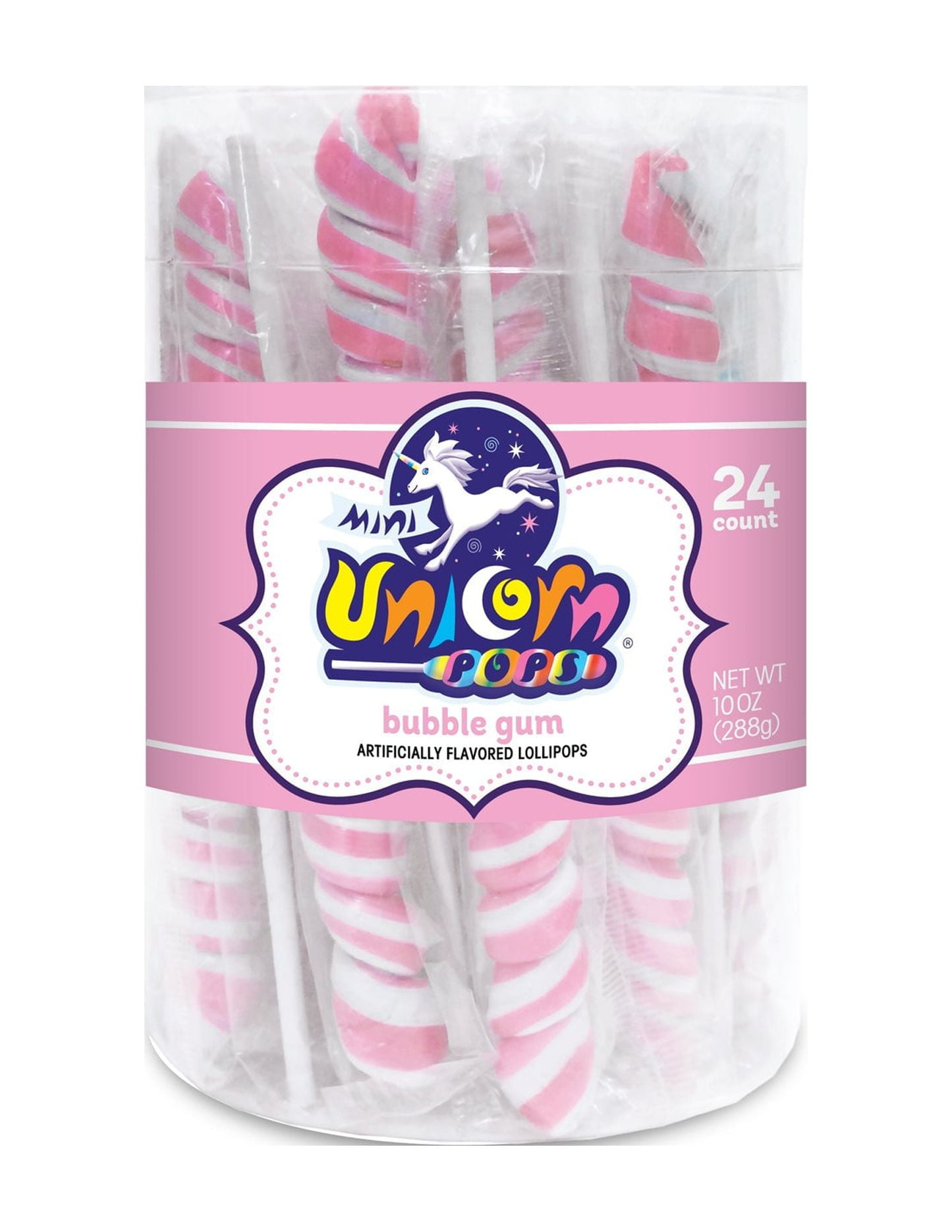 Petit Ami Pink Unicorn Applique Bubble main image 1