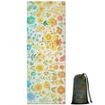 thumbnail image 1 of Light Pioneer Flower Pattern Hot Yoga Mat Towel Non Slip for Hot Yoga - Quick-Drying Yoga Mat Cover with 4 Corner Pockets with Travel Bag - Hot Yoga Towel Non Slip Grip Moisture Wicking Sweat 70"x26", 1 of 6