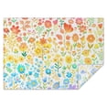 thumbnail image 1 of Light Pioneer Flower Pattern Rectangle Tablecloth 60"x84",Waterproof Polyester Rectangle Table Cloth, Wipeable Spillproof Polyester Tablecloth for Dining, Camping, Indoor and Outdoor, 1 of 5
