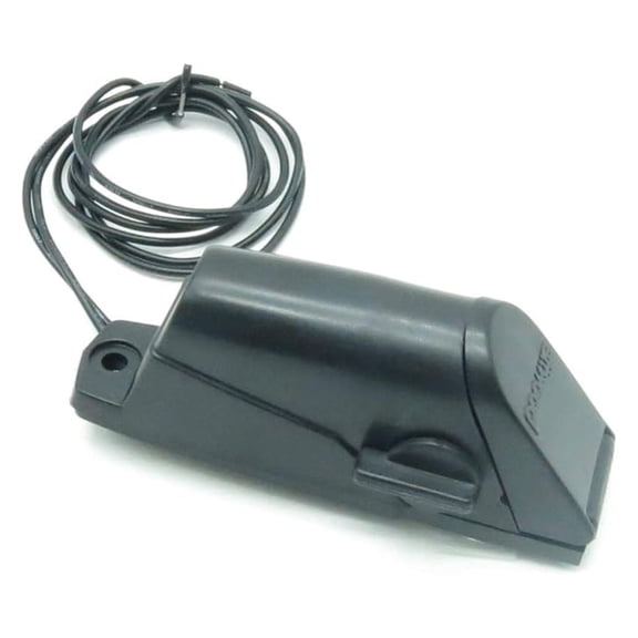 Light Pole Base 2-Pin Vertical Mount - 12V DC Boat Light Mount - Windshield & Transom Compatible - Black Plastic - 7.5" Hardwire Leads