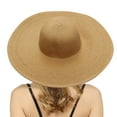 thumbnail image 1 of Light Portable Foldable Straw Beach Cap Women Wide Brim Sun Hat Soft Comfort Headwear for Summer Outdoor Activities, 1 of 3