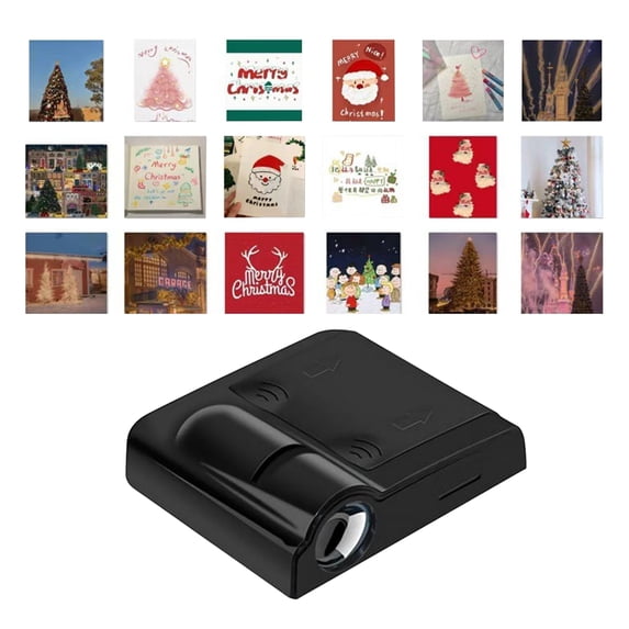 Light Projector Indoor Outdoor 18 Preloaded Slides Christmas Themed Decor Lights for Home Yard Holiday Party