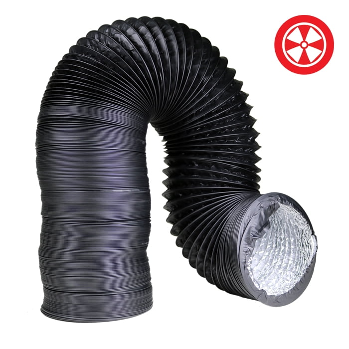 4'' Light Proof Black Ducting