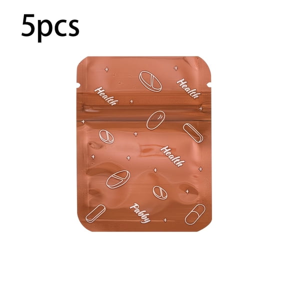 Light-Proof Small Pill Dispenser Bags 5pcs/10pcs  Portable Sealed Medicine Bags for Travel, Self-Sealing Drug Tablet Packaging Bags Compatible with Daily Medication Organizer