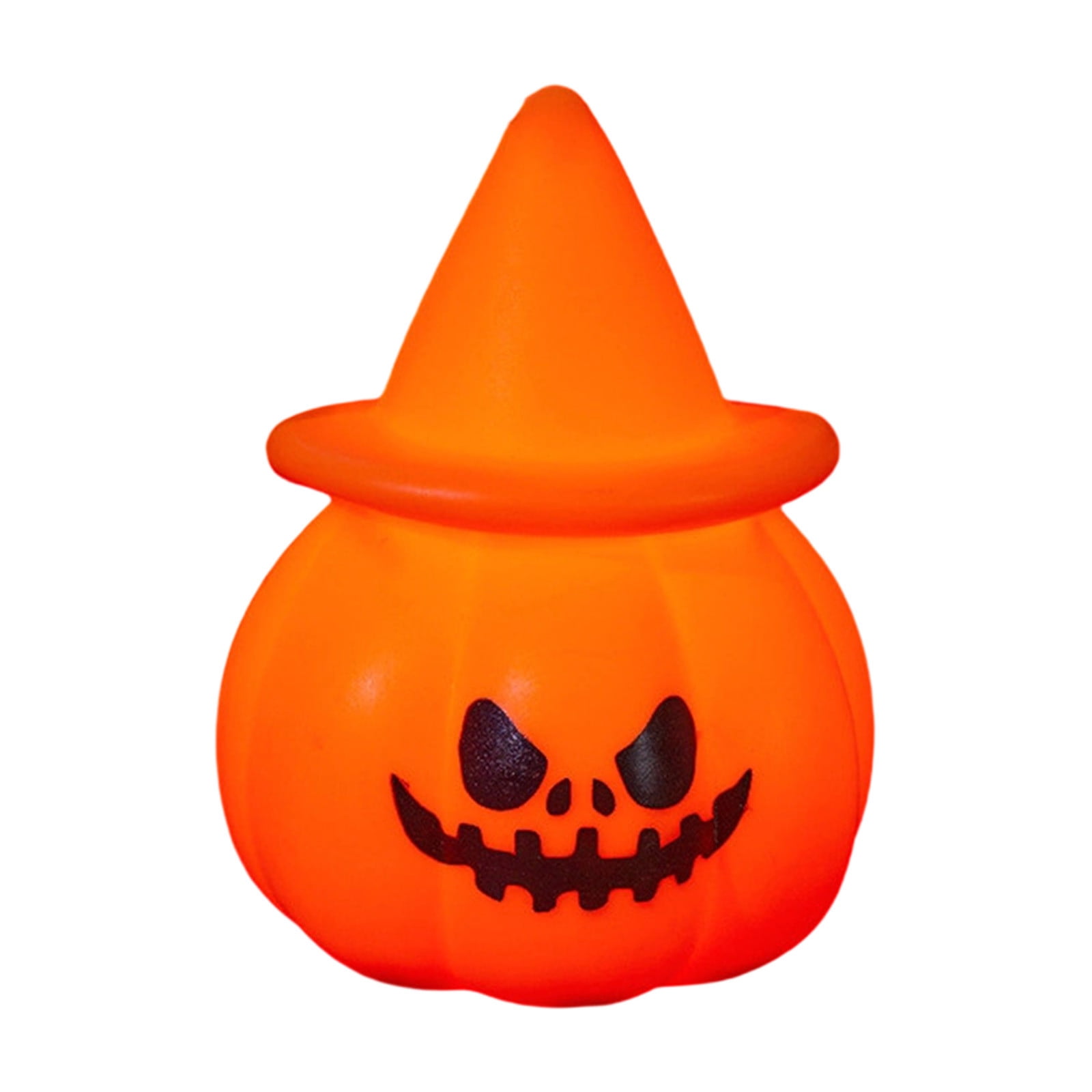 Light Up Pumpkin Halloween Jack O Lantern Decor with Spooky Face ...