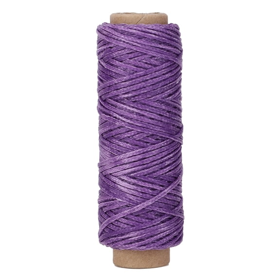 Light Purple 210D 50m Waxed Sewing Thread for Leather Craft and Shoe Repair Hand Stitching Cord
