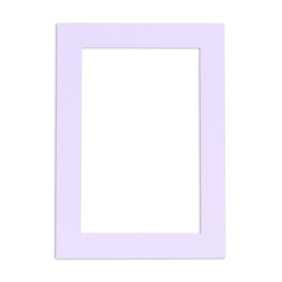 Light Purple Acid Free 11x14 Picture Frame Mats with White Core Bevel Cut for 8x10 Pictures - Fits