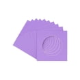 thumbnail image 1 of Light Purple Acid Free 7x7 Cirlce Picture Frame Mat with White Core Bevel Cut for 5x5 Pictures -, 1 of 3