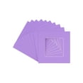 thumbnail image 1 of Light Purple Acid Free 7x7 Square Picture Frame Mat with White Core Bevel Cut for 5x5 Pictures -, 1 of 3