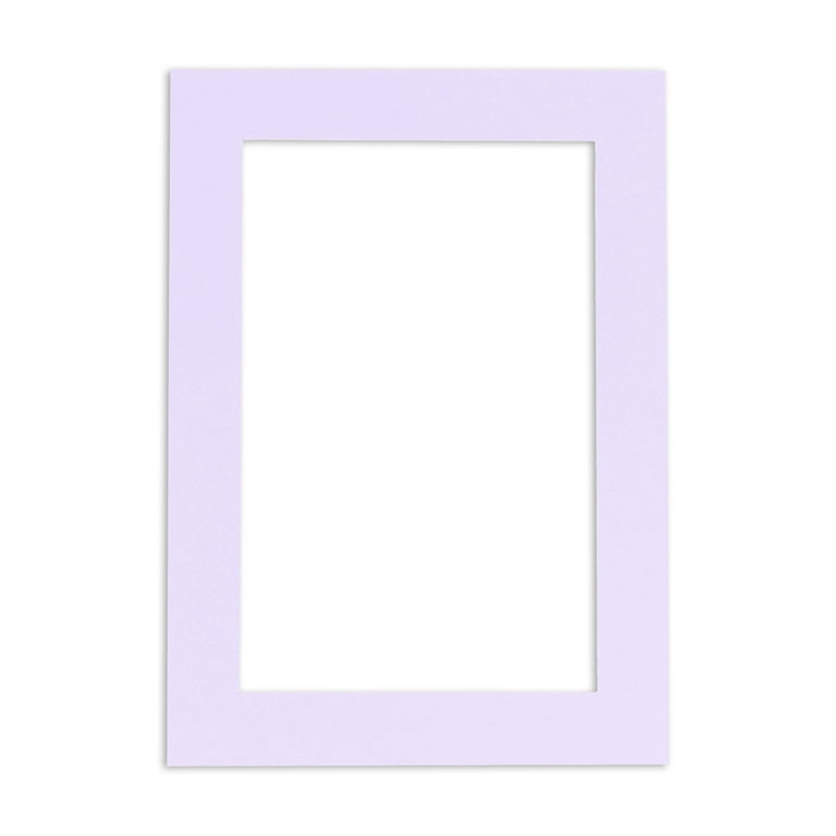 Rattan Acid Free 8x10 Picture Frame Mats with White Core Bevel Cut