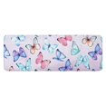thumbnail image 1 of Light Purple Butterfly Pattern Kitchen Rug Mat,Kitchen Runner Rugs Non Skid Washable,Decorative Kitchen Floor Mats for Kitchen,Sink,Laundry,17"x47.2", 1 of 7