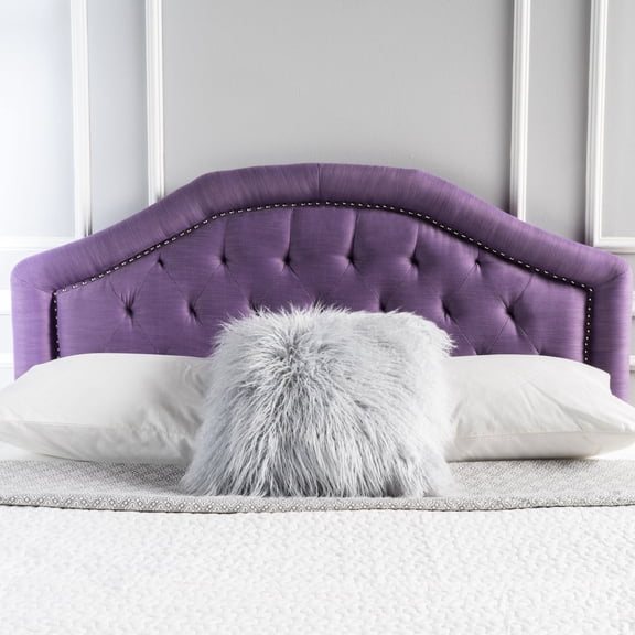 Light Purple Headboard with Diamond Stitch Pattern / Add Texture and Comfort