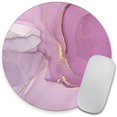 thumbnail image 1 of Light Purple Marble Round Mouse pad Customized Mousepad Non-Slip Rubber Base Mouse Pads for Computers Laptop Office Desk Accessories Mouse pad, 1 of 11
