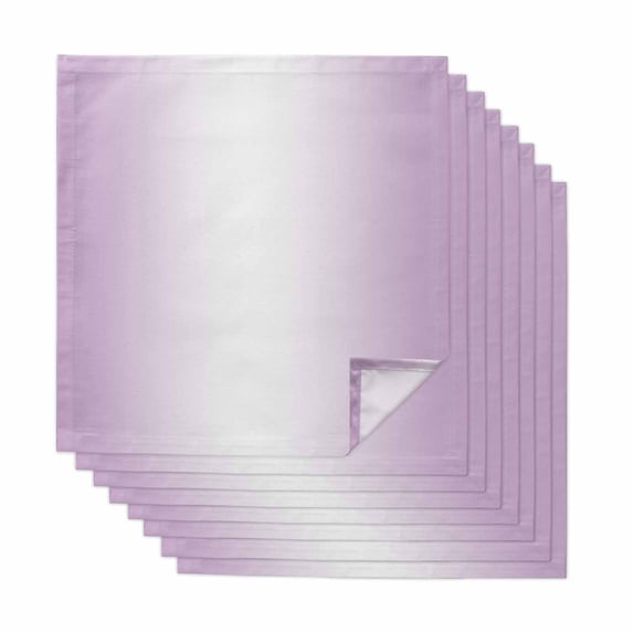 Light Purple Ombre Cloth Napkins, Modern Gradient Abstract Art Washable and Reusable Dinner Napkins Set of 8, Table Napkin for Kitchen Party Birthday Wedding Hotel Housewarming 20"x20"