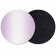 thumbnail image 1 of Light Purple Ombre Coasters Set of 2, Modern Gradient Abstract Art Absorbent Coasters for Drinks, Coaster for Bar Office Dining Coffee Table Accessories Decor, Non Slip Round Desk Coaster, 1 of 9
