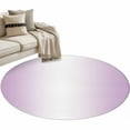 thumbnail image 1 of Light Purple Ombre Round Area Rug 4 FT, Non Slip Indoor Outdoor Rug, Modern Gradient Abstract Art Washable Soft Circular Carpet Non-Shedding Floor Mat for Coffee Table Nursery Foyer Balcony, 1 of 9