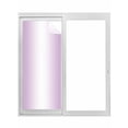 thumbnail image 1 of Light Purple Ombre Window Privacy Film, Modern Gradient Abstract Art Static Cling UV Sun Blocking Tint Film Heat Control Windows Films for Bedroom Bathroom, Window Stickers 23.6"x59", 1 of 8