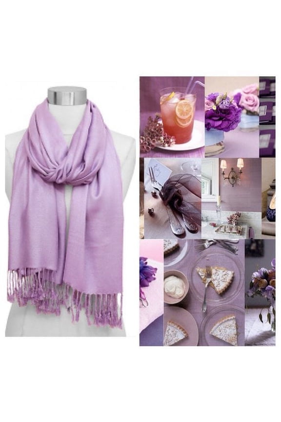 Light Purple Pashmina Scarf Shawl, Bridesmaid Shawl, Bridal Wrap, Wedding Shawl