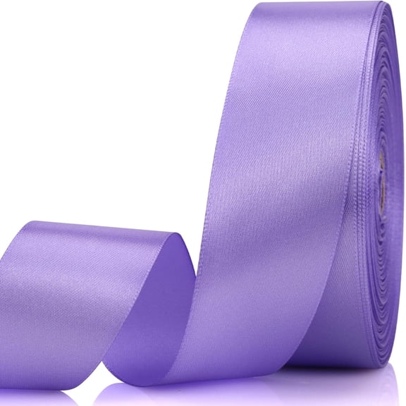 Light Purple Ribbon-1-1/2 Inch 60 Yards Light Purple Solid Satin Ribbon for Gift Wrapping,Craft Floral Bouquets,Wedding Party,Timeless Flower,Decoration Floral Hair,Balloons