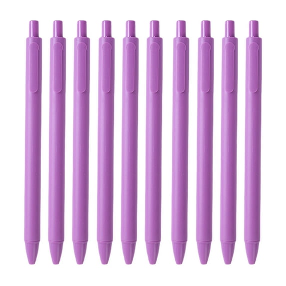 Light Purple Set Of 10 Gel Pens With Smooth Ink Flow For School Work And Personal Note Taking