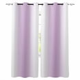 thumbnail image 1 of Light Purple White Blackout Curtains 54 Inches Long for Bedroom, Gradient Solid Stripes Geometric Thermal Insulated Room Darkening Black Out Window Curtain Panels Grommet Drapes for Living Room, 1 of 8