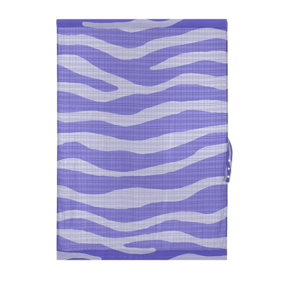 Light Purple Zebra Pattern Door Curtain Sheer Privacy Light Filtering Window Panel 1 Panel 25x40 Inch