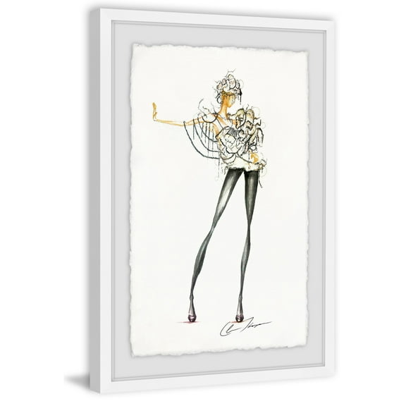 Light Push Framed Painting Print