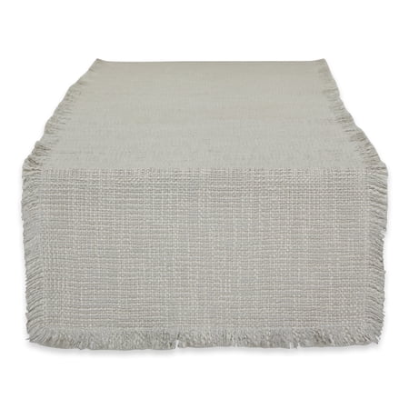 Light Rain Basket Fringe Table Runner 14x72
