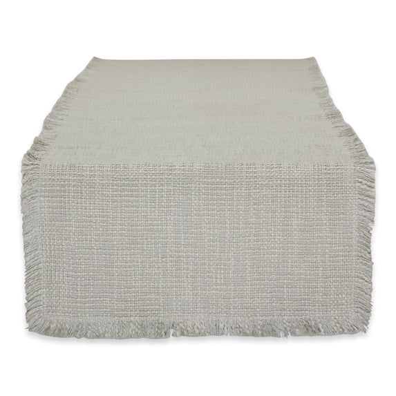 Light Rain Basket Fringe Table Runner 14x72