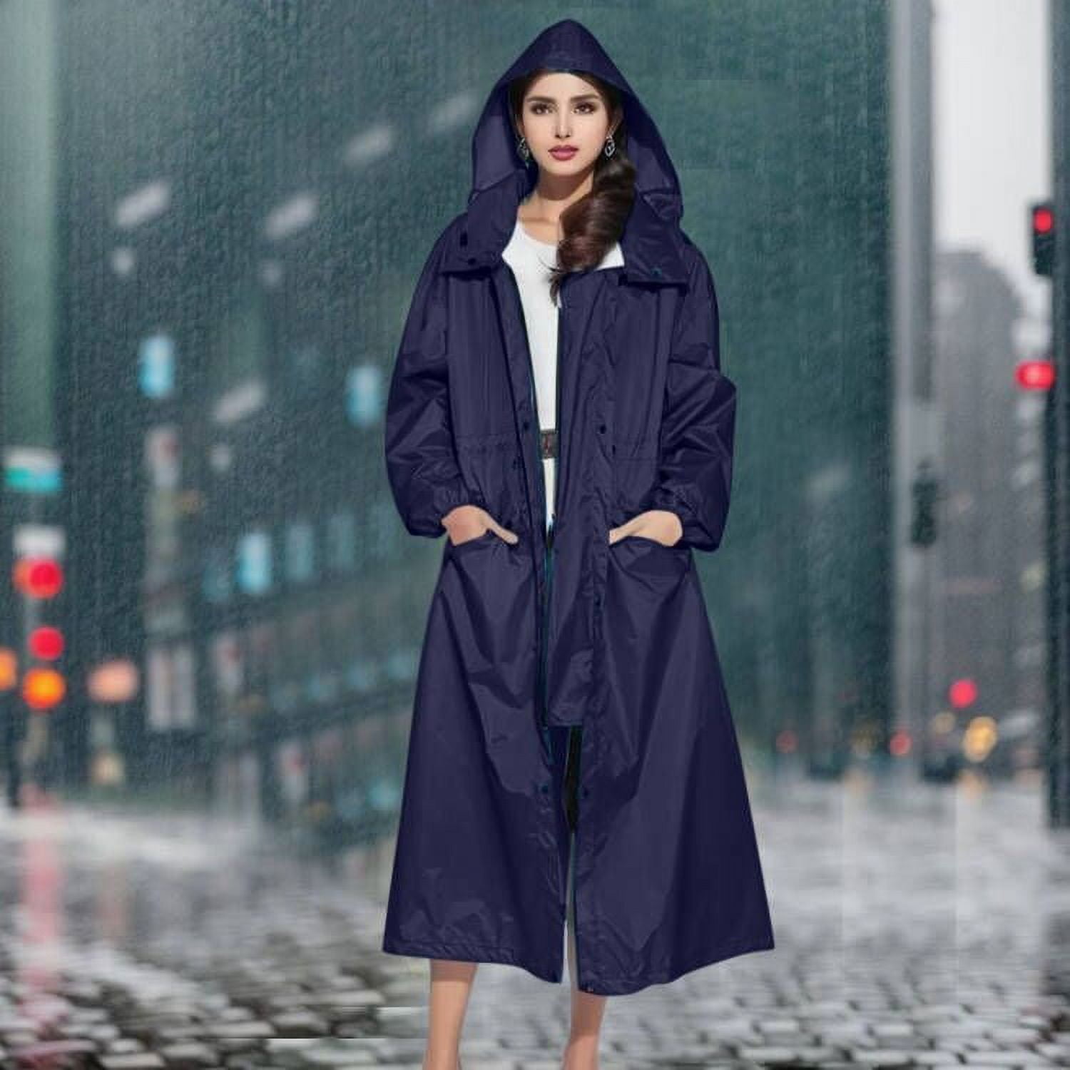 Camping Clothes Women Camping Must Have Items Rain Poncho Rain Coats for Men Rain Jacket WomenWomens Rain Jacket With Hood Lightweight Long Sleeve Windbreaker Zip Up Drawstring RaincoatNavyL Walmart.c...