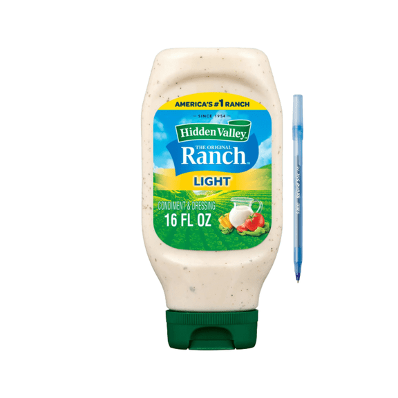 Light Ranch Condiment and Dressing, Easy Squeeze Bottle 16 fl oz