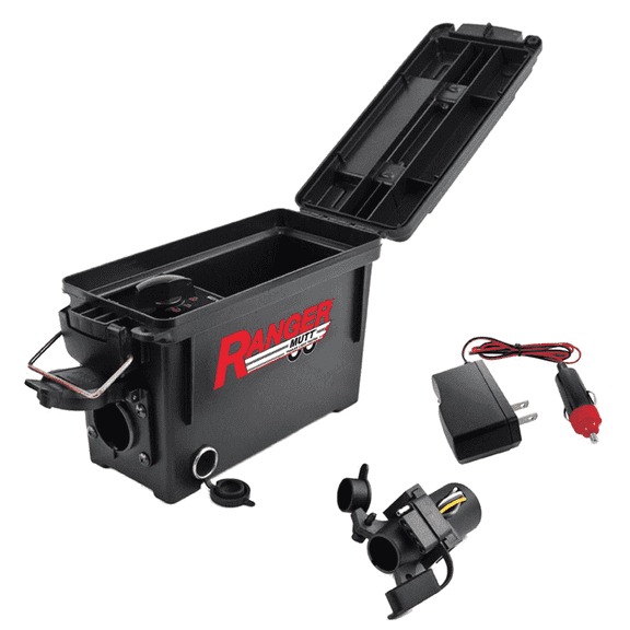Innovative Products of America Light Ranger MUTT: Universal Portable and Water-Resistant Trailer Light Tester with 7-Way Spade Pin Style with Adapter