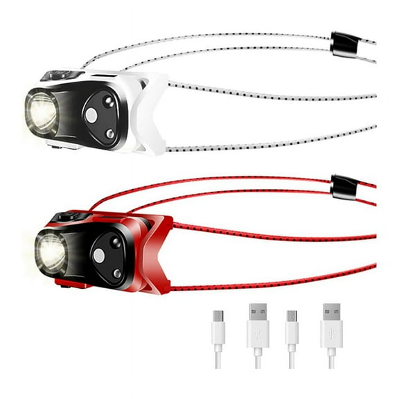 Light Rechargeable 2Pack,1000 Lumen Ultra-Light Bright LED Headlight with White Red Light,Waterproof Motion Sensor