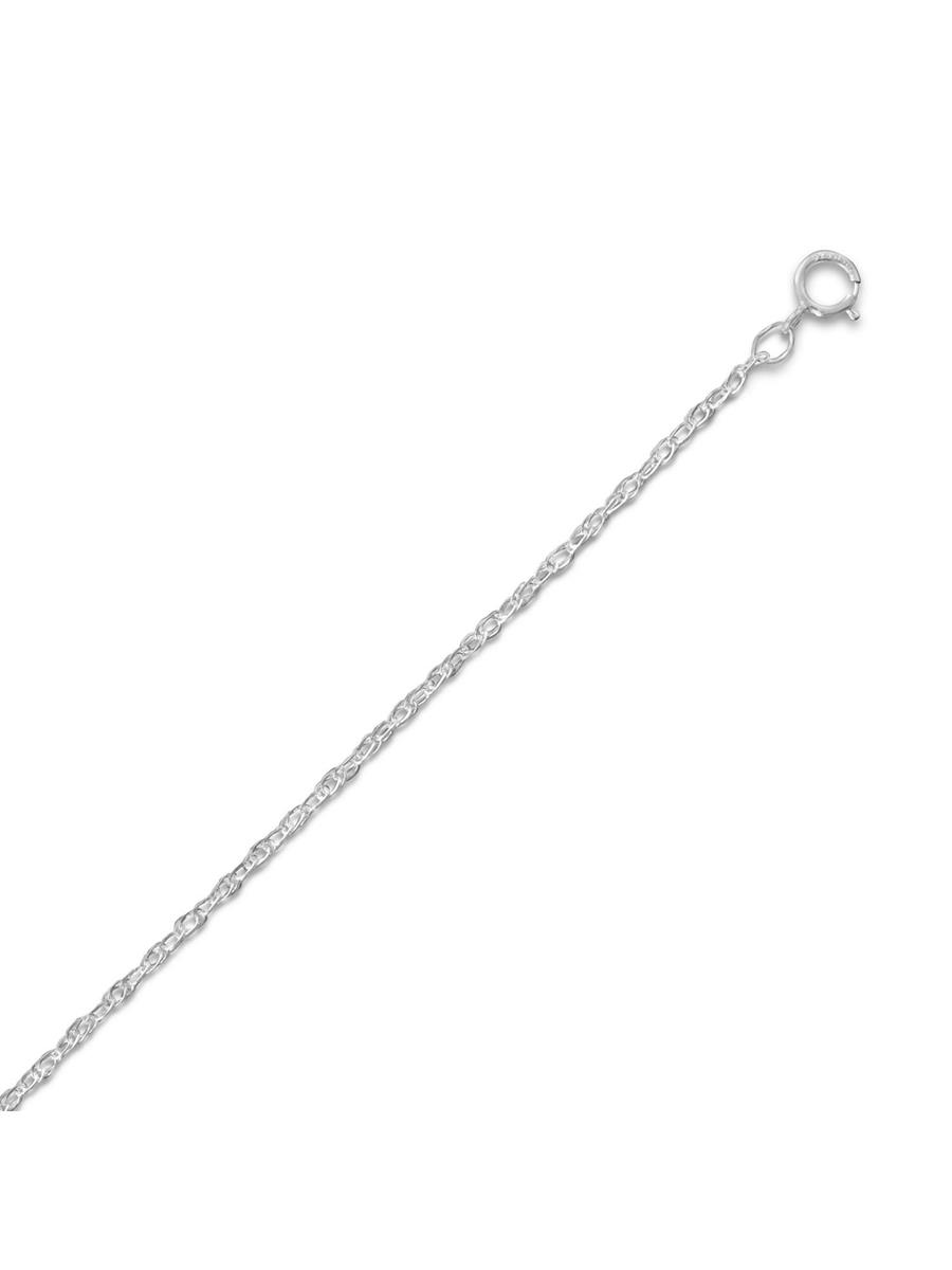 Light Rope Chain Necklace 1.3mm Width Sterling Silver - Made in the USA ...