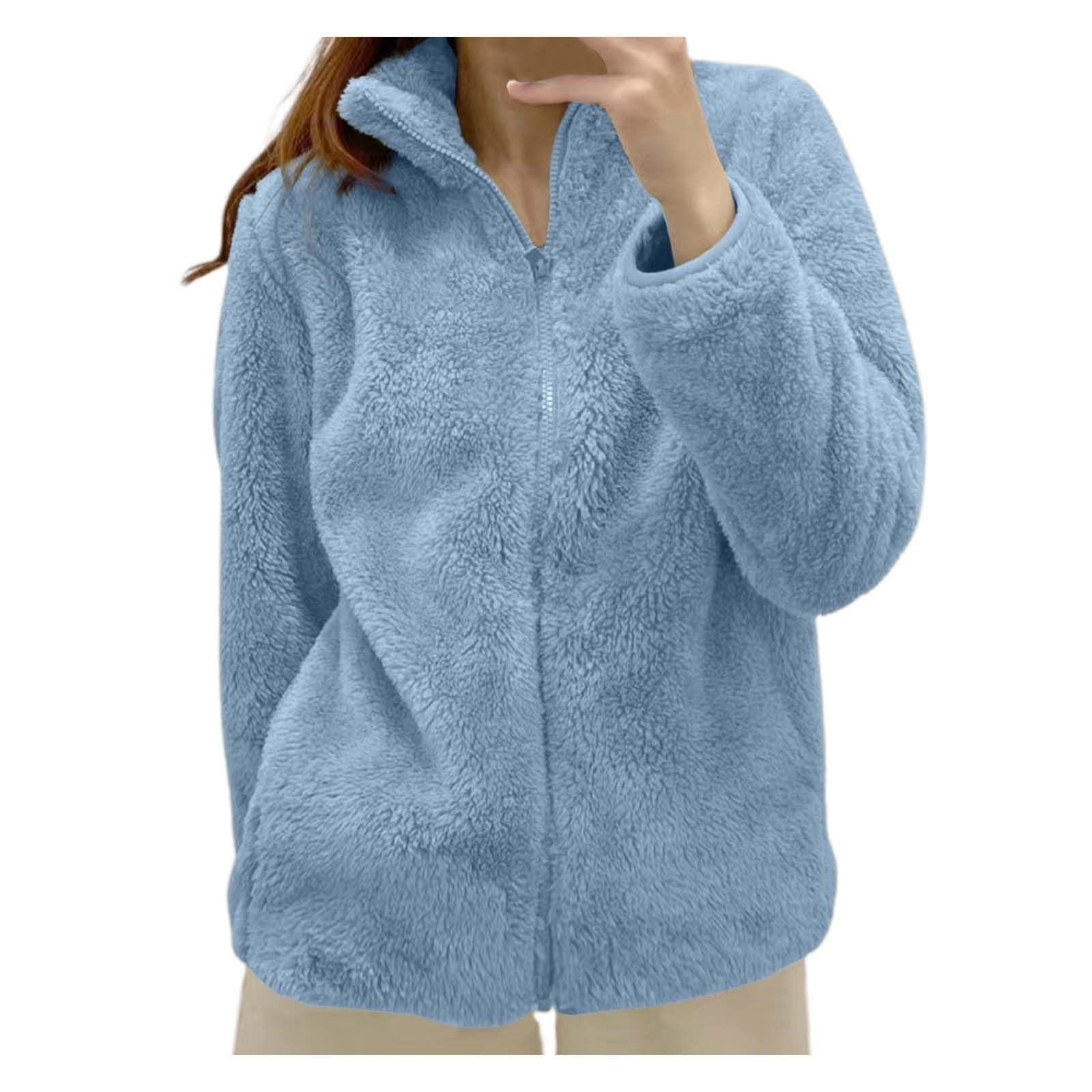 Light Royal Blue Track Athletic Running Zip Up Outfits for Women Fall ...