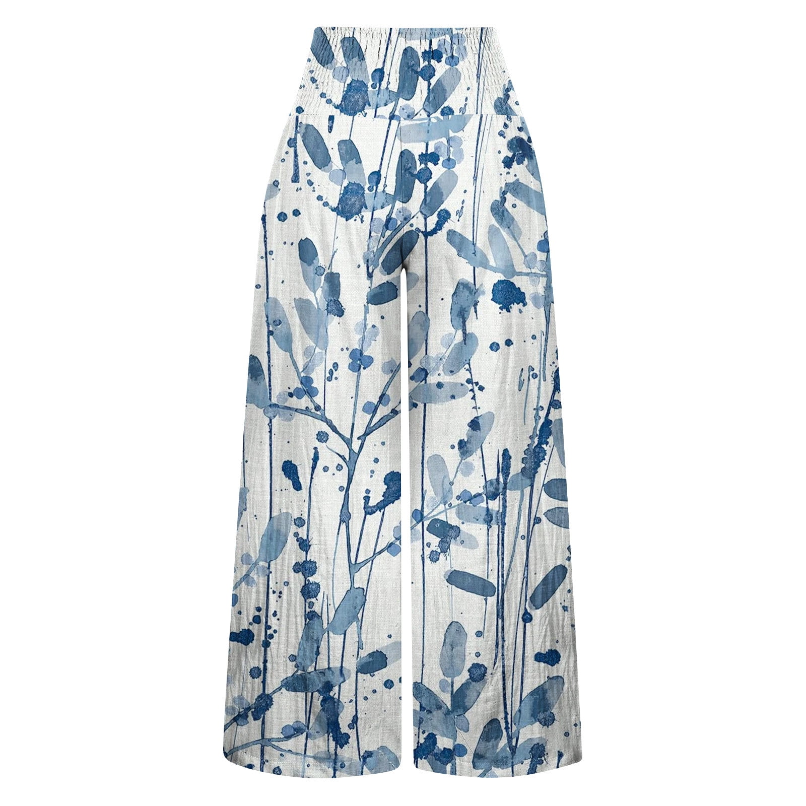 Folly Beach Blue Linen Palmetto Pants