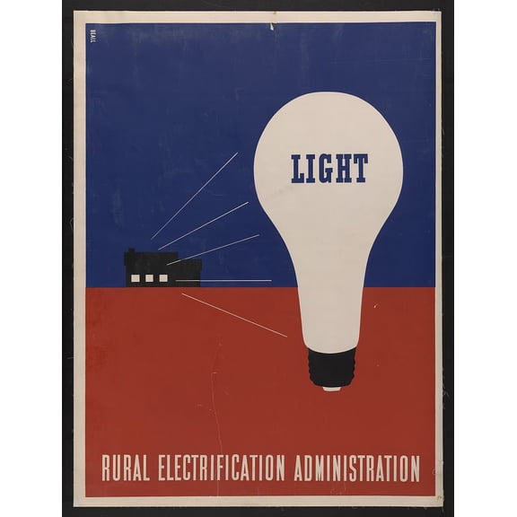 Light - Rural electrification administration / Beall Canvas Wall Art (20" x 30")