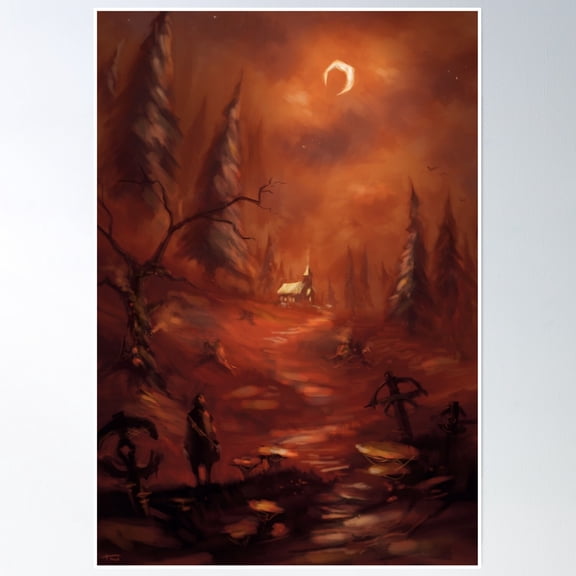 Light'S Hope Chapel Poster Wall Art, Modern Wall Decor, 8x12 UNFRAMED