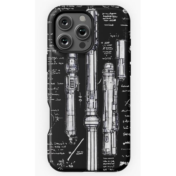 Light Saber Blueprints Workshop H1695 Premium Durable Case for iPhone 17 16 15 14 13 12 11 Pro Max – Unisex Style