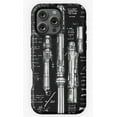 thumbnail image 1 of Light Saber Blueprints Workshop Phone Case for iPhone 16 15 14 13 12 11 Pro Max, 1 of 2