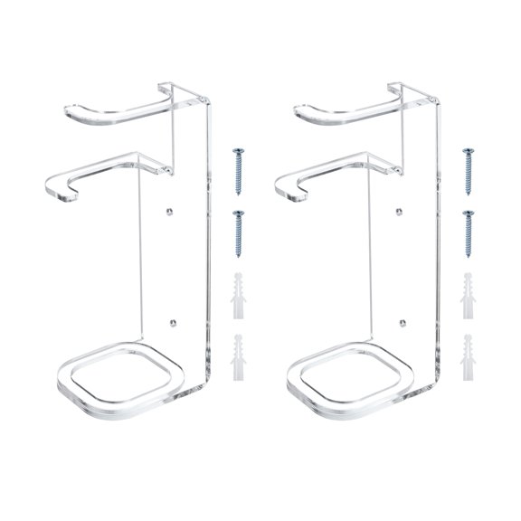 Light Saber Stand Wall Mount Display Acrylic Light Sword Holder Rack Clear 2 Pack