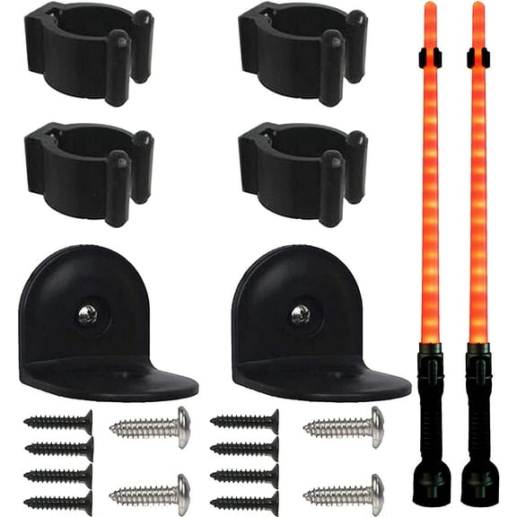 Light Saber Wall Display Rack Light Saber Wall Mount Wall Rack Wall Holder - Easy to Install - Used in Both Commercial and Residential Settings - Hardware Included - No Lightsaber -2/PK
