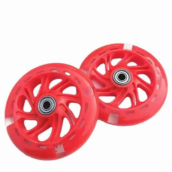 Light Up Scooter Wheel For 3 Wheeled Kid Scooter Wheel Replacement Kick Scooter Wheels Led Flashing Easy Install & Universal Application Bike Accessories For Outdoor Sport