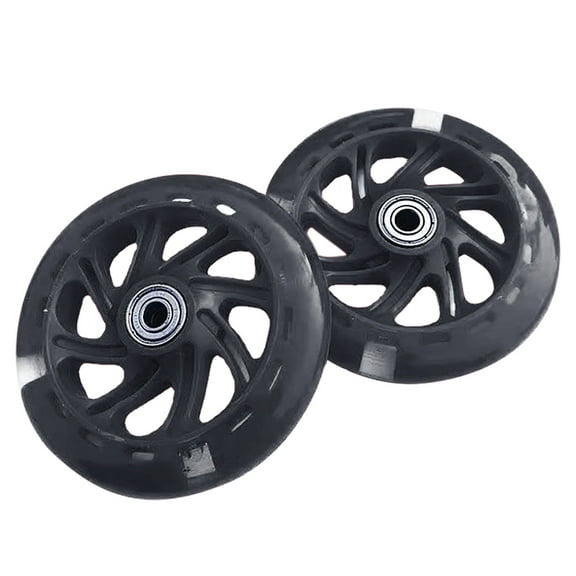 Light Up Scooter Wheel for Three-Wheeled s Kick Scooter Replacement with LED Flashing Easy Install Universal Fit Accessories for Outdoor and Safe Riding 2PCS